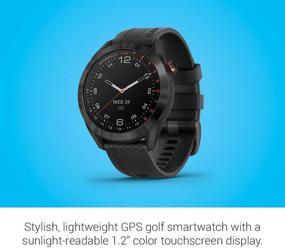 img 2 attached to Renewed Garmin Approach S40: Stylish GPS Golf Smartwatch with Touchscreen Display, Lightweight and Sleek in Black