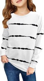 img 2 attached to 👚 Dokotoo Lightweight Pullover Blouses for Girls: Sweatshirts, Tops, Tees & Blouses