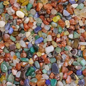 img 4 attached to 🪨 SUIMANAO NINGYE 1.1lbs Mixed Agate Stone Tumbled Stones: Decorative Rocks for Succulents, Aquariums, Vases, and Air Plants