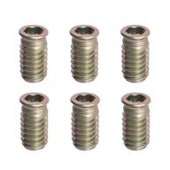 🔩 aopin hex drive threaded inserts nut fastener connector for wood furniture, male female thread, 5/16-18 x 25mm, pack of 50 logo