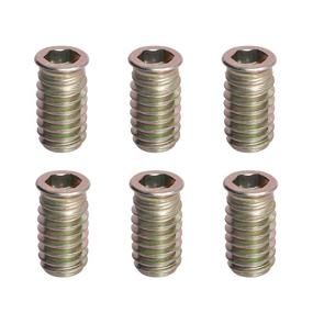 img 4 attached to 🔩 Aopin Hex Drive Threaded Inserts Nut Fastener Connector for Wood Furniture, Male Female Thread, 5/16-18 x 25mm, Pack of 50