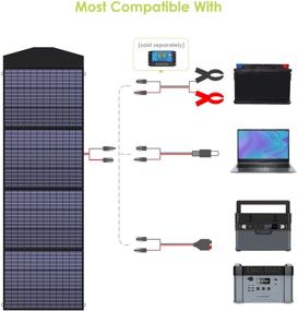 img 2 attached to 🌞 Всемогущая солнечная панель ALLPOWERS 200W: Складная солнечная система с выходом MC-4 для ноутбуков, автодомов, кемпинга и резервного питания в автономном режиме.