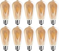 💡 enhance your space with dimmable antique base vintage filament bulb, 10 inch логотип