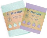 🧽 norwex basic package: microfiber glass & window cleaning cloth, household enviro dusting cloth - assorted colors logo