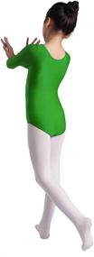 img 2 attached to 🩰 Aoylisey Girls' Team Basic Long Sleeve Leotard for Gymnastics, Ballet, and Dance - Bodysuits for Kids (Ages 2-12 Years)