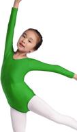 🩰 aoylisey girls' team basic long sleeve leotard for gymnastics, ballet, and dance - bodysuits for kids (ages 2-12 years) logo