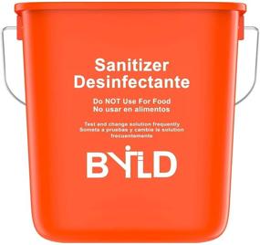 img 3 attached to BYLD - Sanitizing and Detergent Commercial Cleaning Bucket - 3 Quart Cleaning Pail - Red and Green (Set of 2)