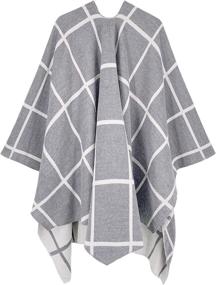 img 1 attached to Women Poncho Shawl Cardigan Elegant Women's Accessories and Scarves & Wraps
