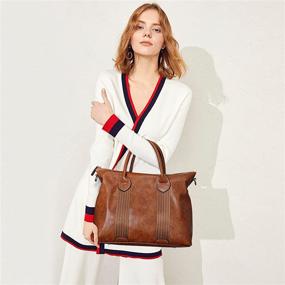 img 3 attached to 👜 S ZONE Satchels Handbags Shoulder Crossbody: Stylish Women's Handbags & Wallets for Every Occasion