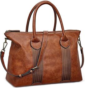 img 4 attached to 👜 S ZONE Satchels Handbags Shoulder Crossbody: Stylish Women's Handbags & Wallets for Every Occasion