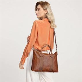 img 2 attached to 👜 S ZONE Satchels Handbags Shoulder Crossbody: Stylish Women's Handbags & Wallets for Every Occasion