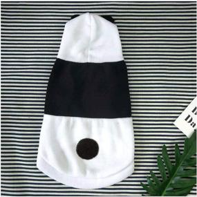 img 2 attached to Delifur Small and Medium Dog Panda Costume Halloween Hoodie Clothes - Perfect for Pet Parties and Festivities!