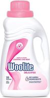 woolite delicates hypoallergenic liquid laundry detergent, 50 oz - 33 washes, suitable for machine and hand wash logo