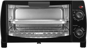 img 4 attached to 🍞 COMFEE Countertop Toaster Oven, 4-Slice Compact Size, Timer-Bake-Broil-Toast Setting, 1000W, Black (CFO-BB101)