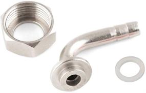 img 1 attached to 🍺 Iceyon Draft Beer Faucet Connectors - 90° Tail Piece Elbow with 6mm Inner Diameter for Beer Hose (Pack of 2) - Hex Nut and Washer Included