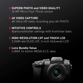 img 3 attached to 📷 Panasonic LUMIX G7KS 4K Mirrorless Camera: Capture Stunning Photos with 16MP, 14-42mm Lens Kit - DMC-G7KS