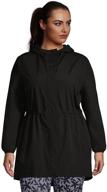 π§οΈ lands end packable raincoat: stylish & durable women's coat for all-weather protection logo
