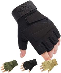 img 4 attached to 🧤 Mrsight Tactical Gloves for Men - Military Airsoft Hunting Riding Cycling Gloves