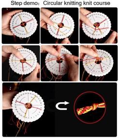 img 3 attached to 📿 4Pcs Comidox DIY Handmade Bracelet Braided Weaving Board: Round Square Kumihimo Beading Cord Disc Disk Braiding Plate