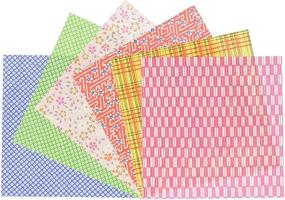 img 1 attached to 🎨 Daiyo Origami Chiyogami Paper: Assorted 10 Patterns (S-Y31), 15 cm x 15 cm, Pack of 100 Sheets
