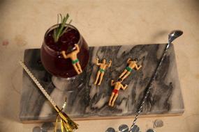 img 1 attached to 🍹 NPW Drinking Buddies Cocktail/Wine Drink Markers: 6-Count Holiday Set for Fun and Festive Drinks!