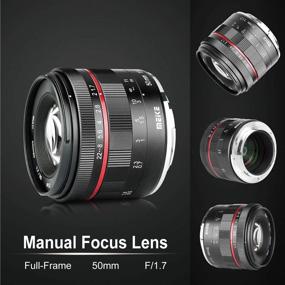 img 3 attached to 📸 Meike 50mm f1.7 Full Frame Large Aperture Manual Focus Lens for Fujifilm X Mount Mirrorless Cameras: X-H1, X-Pro2, X-E3, X-T1, X-T2, X-T3, X-T4, X-T10, X-T20, X-T200, X-A2, X-E2, X-E2s, X-E1, XPro1, X-S10, etc.