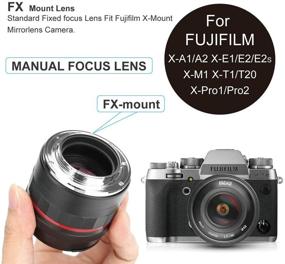 img 1 attached to 📸 Meike 50mm f1.7 Full Frame Large Aperture Manual Focus Lens for Fujifilm X Mount Mirrorless Cameras: X-H1, X-Pro2, X-E3, X-T1, X-T2, X-T3, X-T4, X-T10, X-T20, X-T200, X-A2, X-E2, X-E2s, X-E1, XPro1, X-S10, etc.