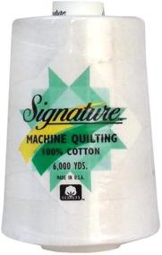 img 1 attached to 🧵 Signature Thread Signature 100% Cotton Quilt Thread 6000yd White - High-Quality Quilting Thread