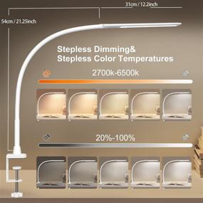 img 3 attached to YOUKOYI Clamp Flexible Gooseneck Architect Lighting & Ceiling Fans for Lamps & Shades