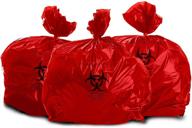 professional grade oakridge 25 gallon biohazard waste bags (roll of 25) - heavy duty logo