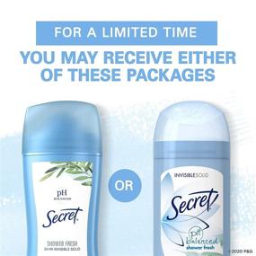 img 1 attached to Secret Antiperspirant Deodorant for Women, Shower Fresh Scent, Invisible Solid, 🚿 2.6 Oz, Pack of 6 - Stay Dry and Fresh All Day!