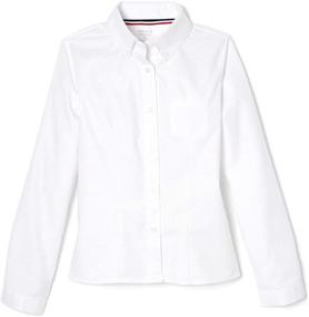 img 4 attached to 👚 French Toast Sleeve Button Oxford Girls' Apparel