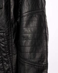 img 2 attached to Stylish Urban Republic Leather Officer Jacket for Boys' Clothing