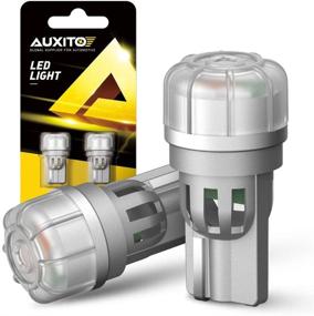 img 4 attached to 🚦 AUXITO 194 LED Bulbs: Amber Yellow, T10 2825 Interior Car Light Bulbs for License Plate, Dome, Marker, Tail Lights - Pack of 2