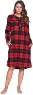 ashford brooks womens flannel nightgown logo