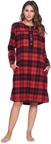 img 4 attached to Ashford Brooks Womens Flannel Nightgown