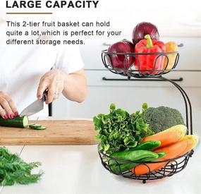 img 2 attached to 🥦 Detachable Vegetable Organizer for Kitchen Countertops