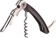 🍷 vacu vin waiter's foil cutter and bottle opener - black corkscrew: simplify wine opening with 2-in-1 tool! логотип