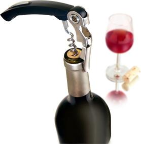 img 3 attached to 🍷 Vacu Vin Waiter's Foil Cutter and Bottle Opener - Black Corkscrew: Simplify Wine Opening with 2-in-1 Tool!