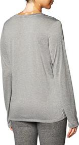 img 2 attached to Hanes Women's Cooldri Performance V-neck Long Sleeve Tee - Enhanced SEO