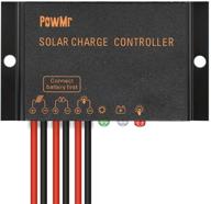 🔋 powmr solar charge controller waterproof - 10a solar charge controller 12v 24v auto load 24/7 ip68 waterproof controller for lead-acid battery (cmp-03 10a) logo