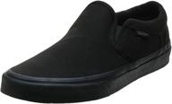 👟 stylish and durable: vans asher canvas black skate men's shoes - fashion sneakers logo