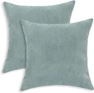 calitime pillow covers corduroy striped logo