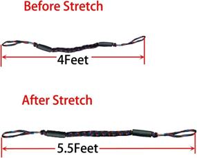 img 1 attached to 🚤 High-Performance Bungee Dock Lines & Elastic Shock Cords - Ideal Boat Accessories for PWC, Jet ski, Pontoon, Kayak, Canoe, Power Boat, Watercraft, Seadoo, Yamaha WaveRunner