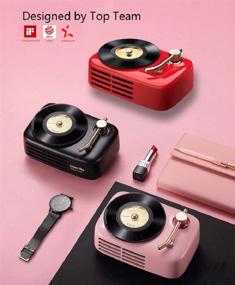 img 1 attached to 📻 Pro Vintage Radio Bluetooth Speaker – Retro Wireless Speaker for Girls, Office Radios with Excellent Reception – Valentines Day Gifts, Home Decoration, Birthday Gift (Pink)