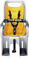 👶 premium topeak topk babyseat ii - yellow seat pad, rack-free babyseat for enhanced safety and comfort logo
