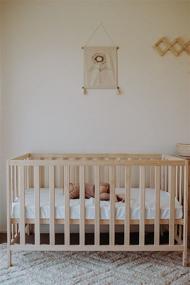 img 4 attached to Frankie Lane Linen Crib Sheet – Stylish and Comfortable Bedding for Kids' Home Store