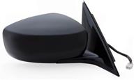 passenger side mirror for infiniti g37 sedan awd | g25 sport model with memory | black | ptm cover | foldaway | heated power mirror logo