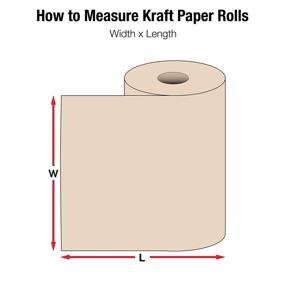 img 3 attached to 📦 Aviditi 30# Kraft Paper Roll, 18" x 1,200': Ideal for Packing, Wrapping, Craft, Postal & Shipping, Made in USA, 100% Recycled Paper