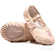 img 1 attached to 🩰 Shop Girls Ballet Practice Shoes, Yoga Shoes for Dancing review by Linda Diaz